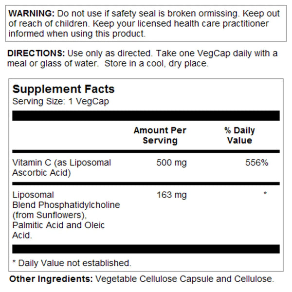 Liposomal Vitamin C 500 mg Solaray