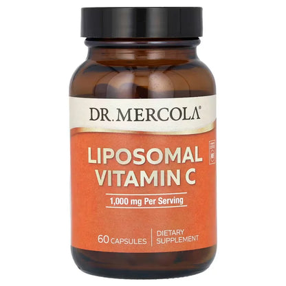  Dr. Mercola Liposomal Vitamin C, 1000 mg Per Serving, Dietary Supplement  of 60 Capsules