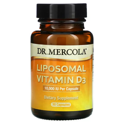  Dr. Mercola Liposomal Vitamin D3 1000IU Per Capsule, Dietary Supplement of 30 Capsules