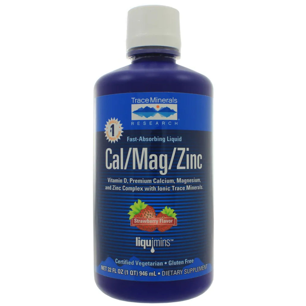 Liquid Cal/Mag/Zinc-Strawberry Trace Minerals Research