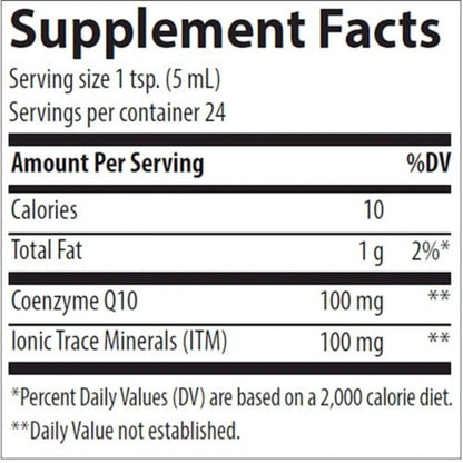 Liquid CoQ10 100 mg Trace Minerals Research