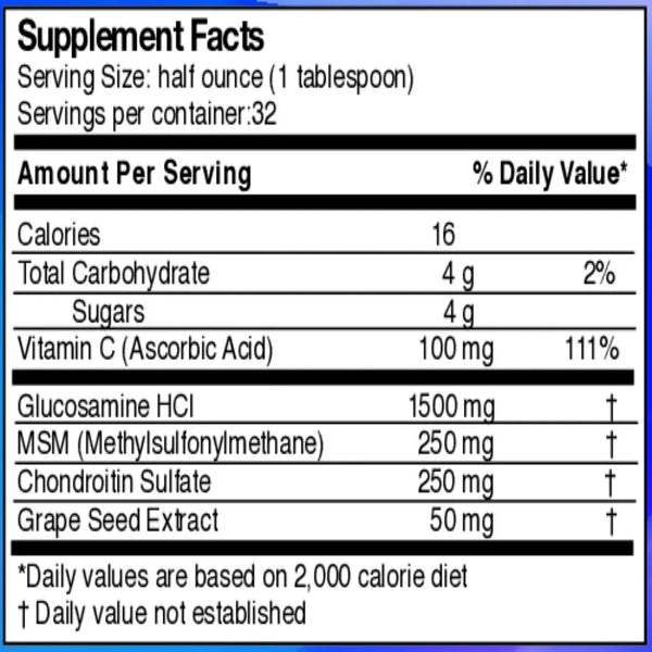Glucosamine 1500 Chondroitin MSM 16 oz Drs Advantage