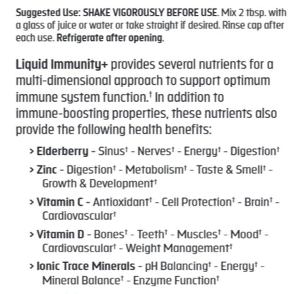 Liquid Immunity+ Trace Minerals Research