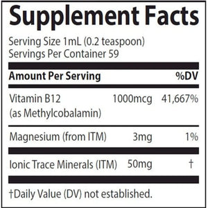 Liquid Ionic B12 Trace Minerals Research