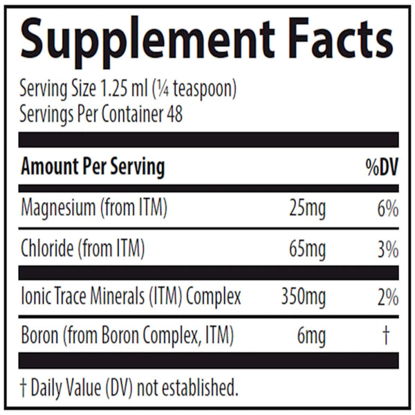Liquid Ionic Boron 6mg Trace Minerals Research