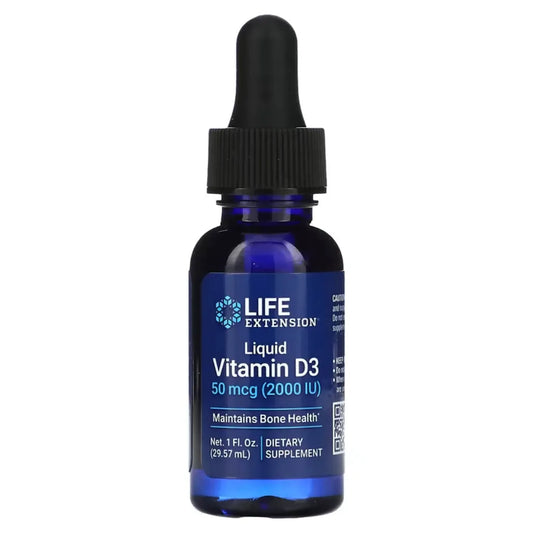 Liquid Vitamin D3 50 mcg Life Extension