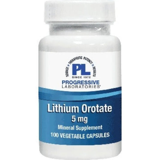 Lithium Orotate 5mg Progressive Labs