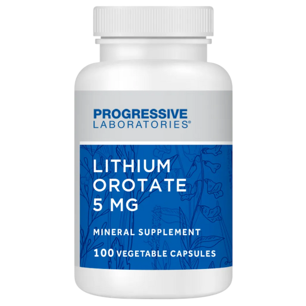 Lithium Orotate 5mg Progressive Labs