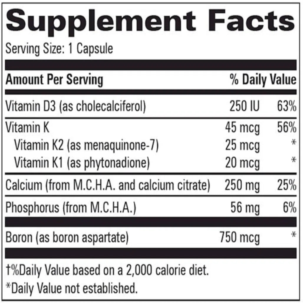 M.C.H.C with K1, K2 Progressive Labs