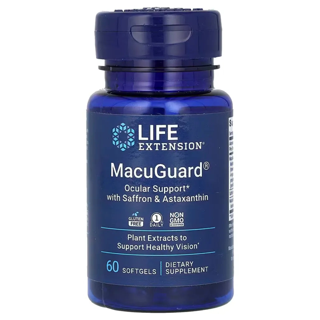 MacuGuard Ocular Support with Saffron And Astaxanthin by Life Extension at Nutriessential.com