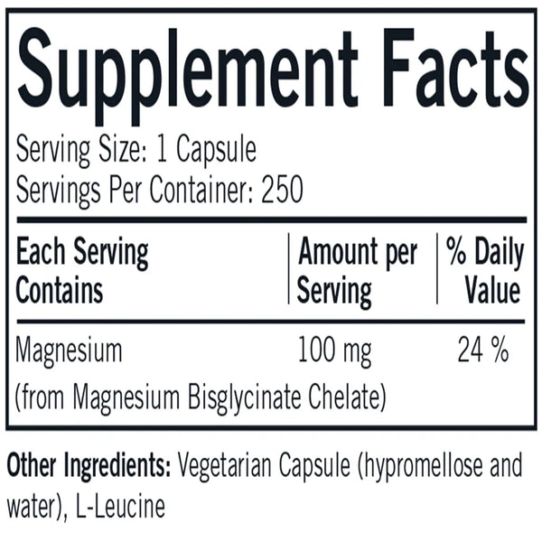 Mag Bisglycinate Chelate Kirkman labs