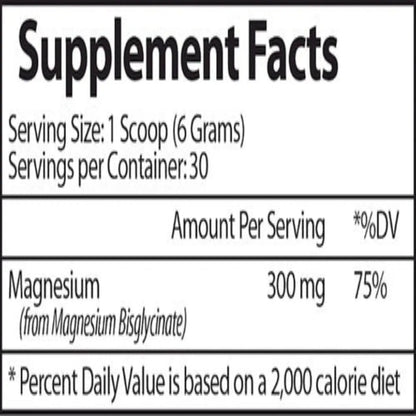 Ingredients of Vinco Magnesium Bisglycinate Dietary Supplement - Magnesium 300mg