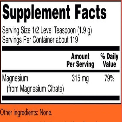 Magnesium Citrate Powder NOW