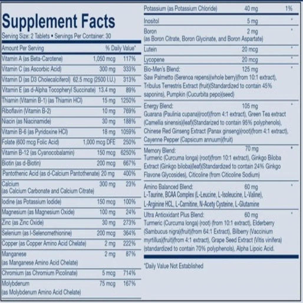 Male Edge Bio-Nutritional Formulas