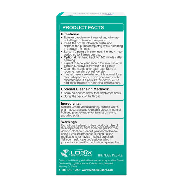 Medical Grade Manuka Honey Allercleanse Nasal Spray by ManukaGuard