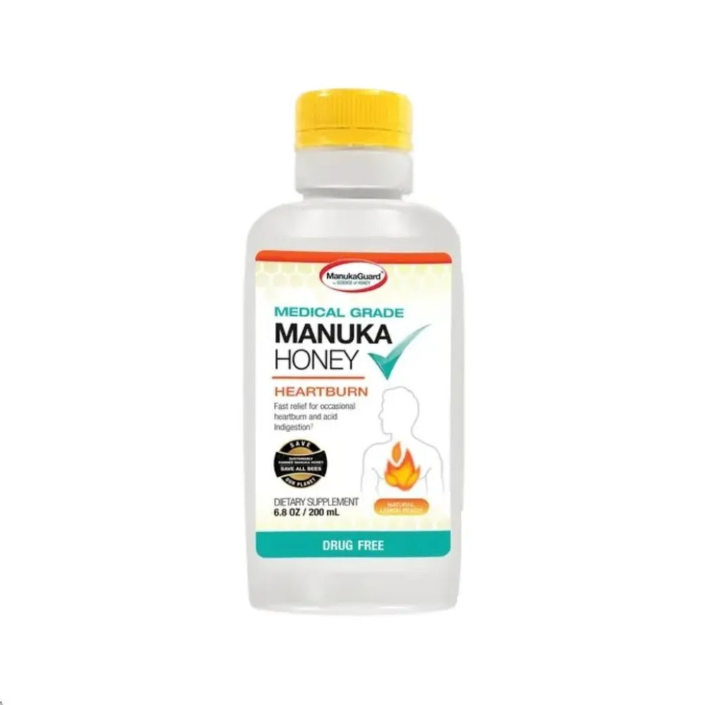 Medical Grade Manuka Honey Heartburn Lemon Peach by ManukaGuard