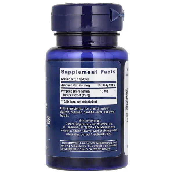 Mega Lycopene by Life Extension at Nutriessential.com