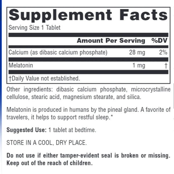 Melatonin 1mg Source Naturals