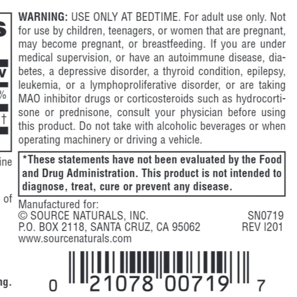 Melatonin 1mg Source Naturals