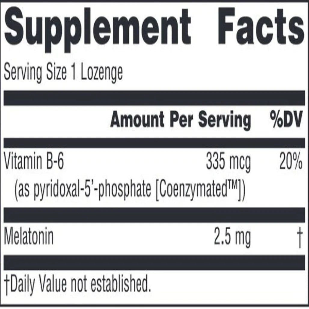 Melatonin 2.5 mg Peppermint Source Naturals