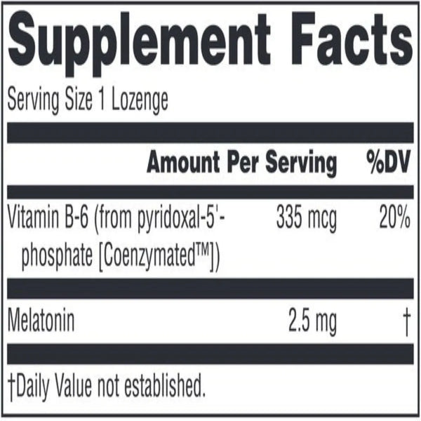 Melatonin 2.5 mg loz Source Naturals