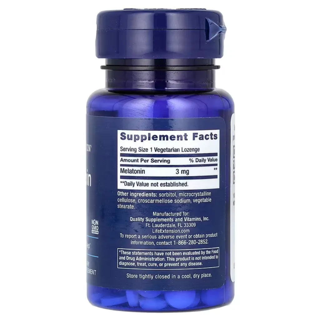 Melatonin 3mg by Life Extension at Nutriessential.com