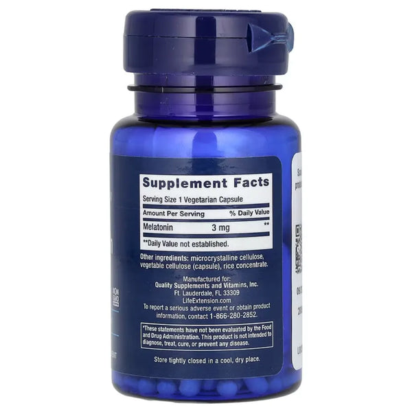 Melatonin 3mg by Life Extension at Nutriessential.com