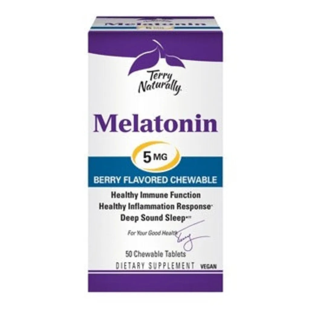 Melatonin 5 mg Chewable Terry Naturally