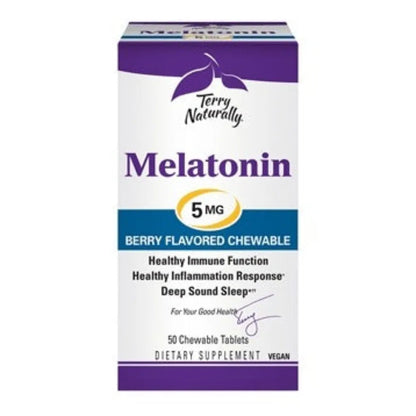 Melatonin 5 mg Chewable Terry Naturally