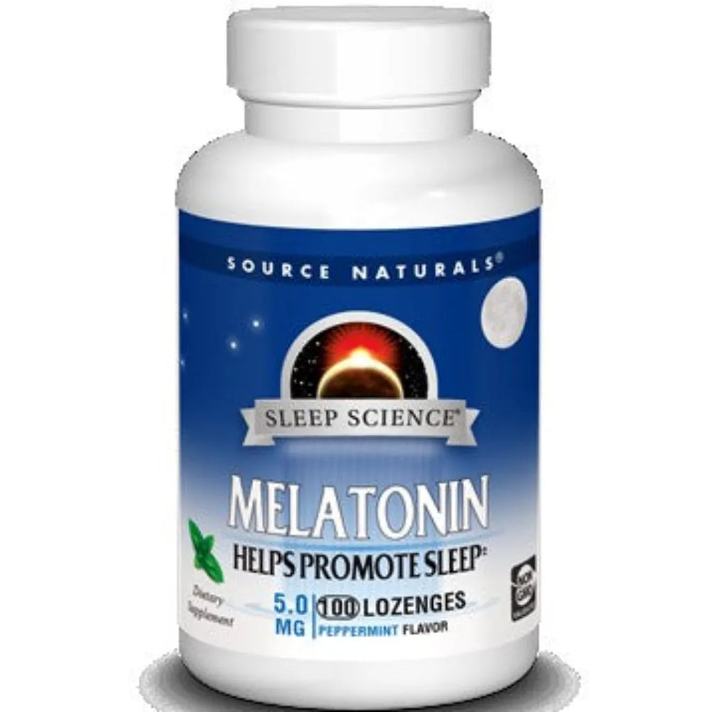 Melatonin 5 mg Peppermint Source Naturals