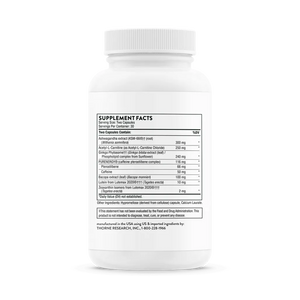Thorne Memoractiv 60 vegcaps supplement facts