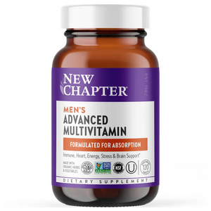 New Chapter Men's Advanced Multivitamin - Supports immune system and ocassional stress