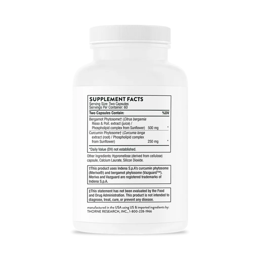 Thorne Metabolic Health 120 caps supplement facts