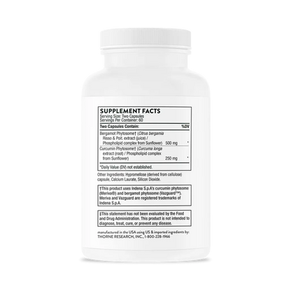 Thorne Metabolic Health 120 caps supplement facts