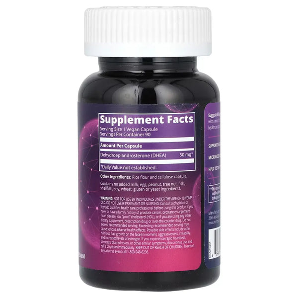 DHEA 50 mg by Metabolic Response Modifier Supplement Ingredients - DHEA 50mg