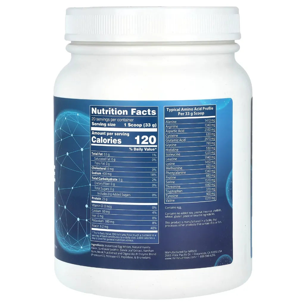 Egg White Protein Vanilla Metabolic Response Modifier