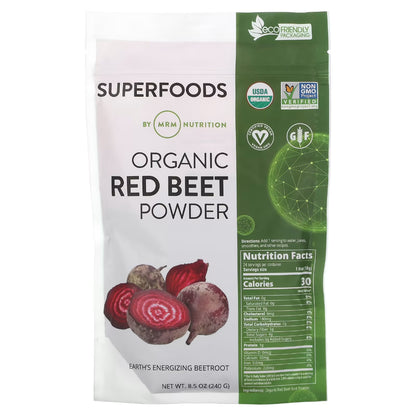 Raw Organic Red Beet Powder 8.5 oz Metabolic Response Modifier