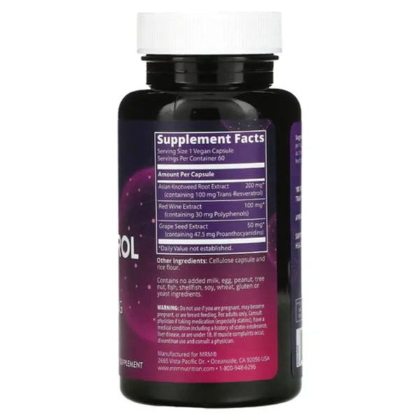 Resveratrol 60 vegcaps Metabolic Response Modifier