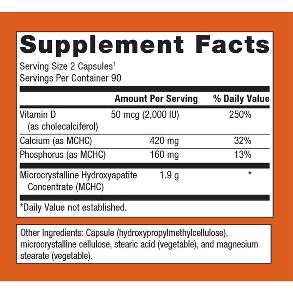 Metagenics Cal Apatite Bone Builder Forte supplement ingredients