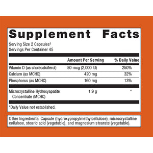 Metagenics Cal Apatite Bone Builder Forte supplement facts