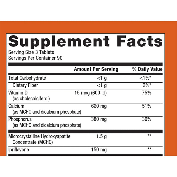 Metagenics Cal Apatite Bone Builder Prime supplement facts