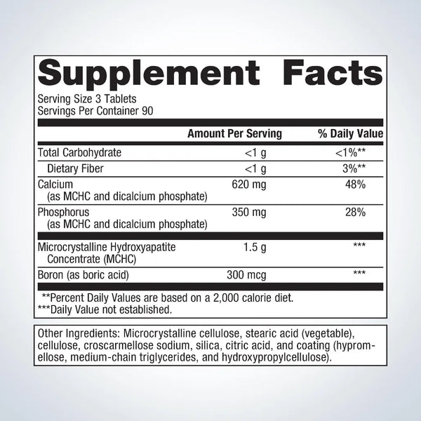 Metagenics Bone Builder with Boron - 270 tabs supplement facts