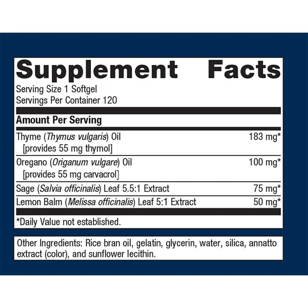 Metagenics Candibactin-AR supplement ingredients