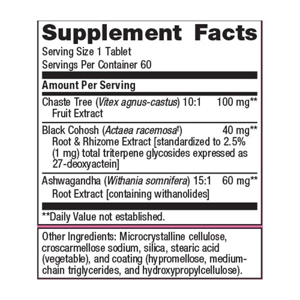 Metagenics Chasteberry Plus supplement facts