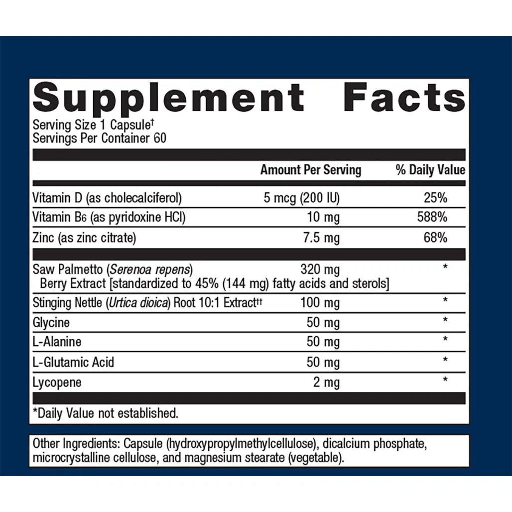 Metagenics Concentrated Ultra Prostagen supplement facts