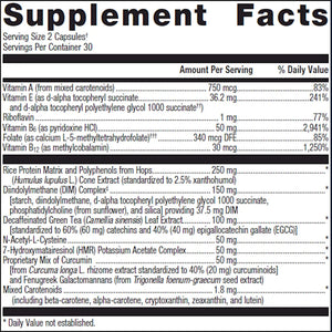 Metagenics EstroFactors supplement facts