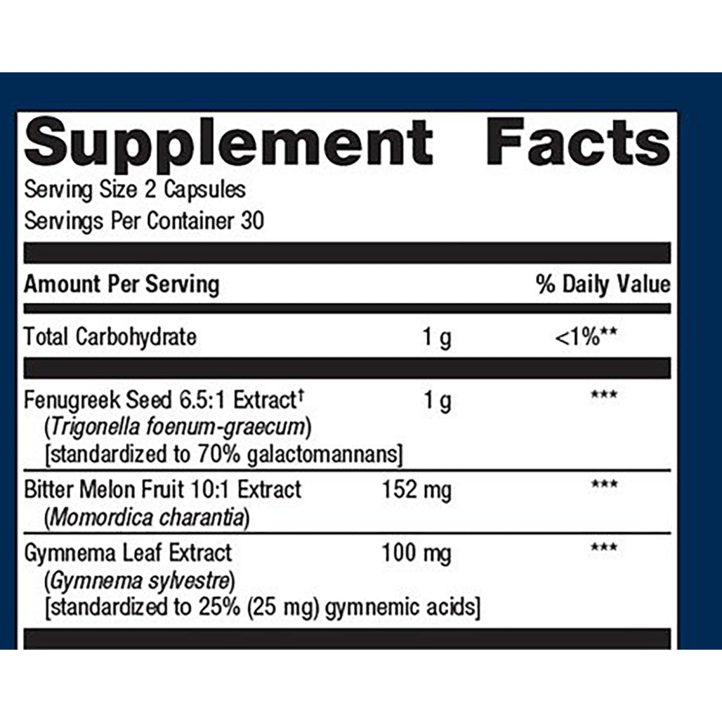 Metagenics Fenugreek Plus 60 Capsules supplement facts