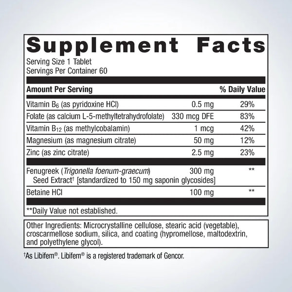 Metagenics HerSynergy - 60 tabs supplement facts