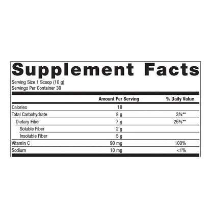 Metagenics Herbulk Orange supplement facts