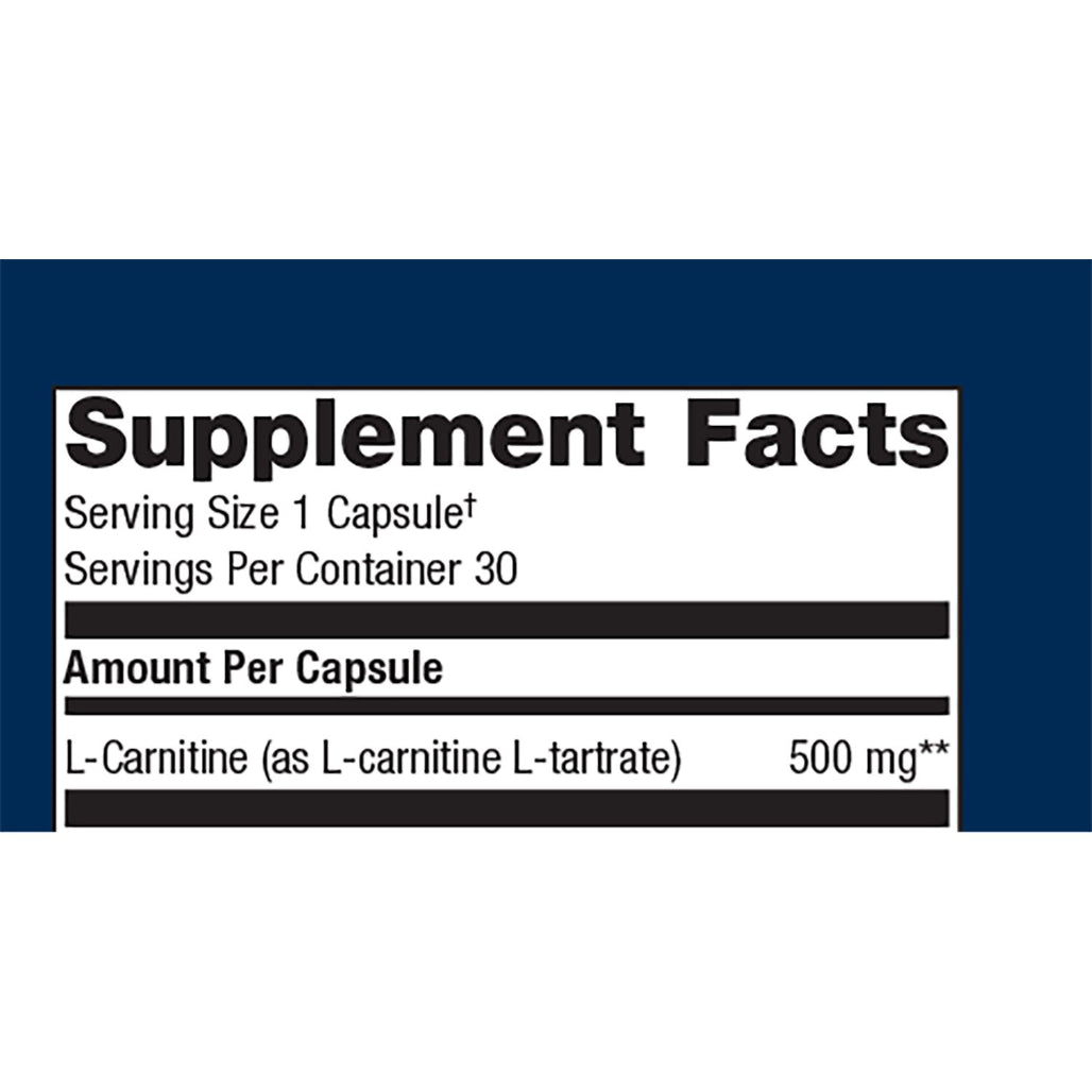 Metagenics L-Carnitine with Chromium supplement facts